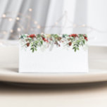 Evergreen modern winter wedding place card<br><div class="desc">Evergreen modern winter wedding place card 
Matching items available.</div>