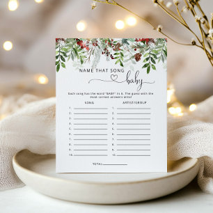 Evergreen Name that song baby shower game