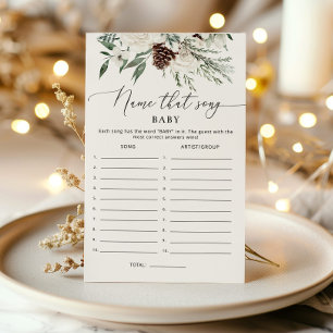 Evergreen Name that song baby shower game