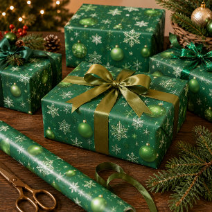 Evergreen Noel Wrapping Paper Sheet