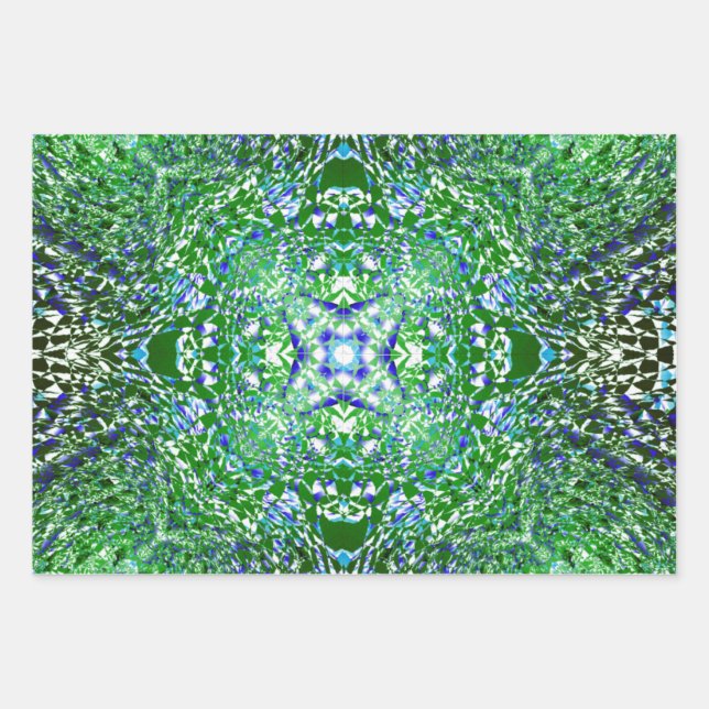 Evergreen Pattern Wrapping Paper (Front)