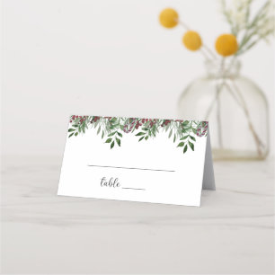 Evergreen place card