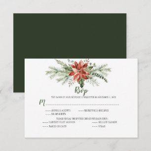 Evergreen Red Poinsettia Garland Christmas RSVP