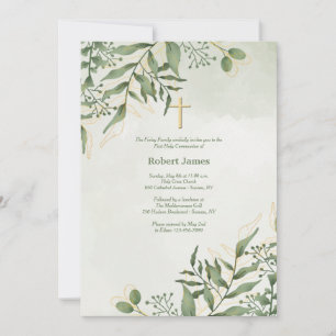 Evergreen Religious  Invitation