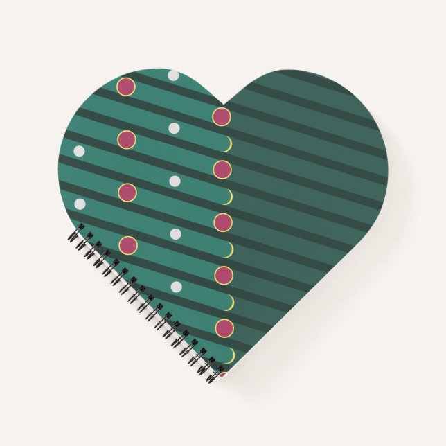 Evergreen Rhythm Diagonal Notebook (Front)
