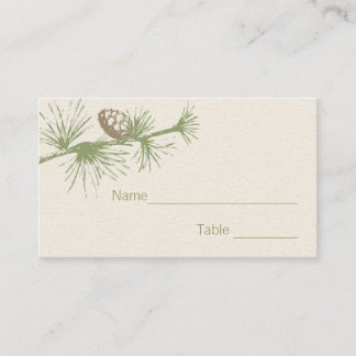 Evergreen Seating Card