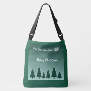 Evergreen Sleigh Holiday Carry Crossbody Bag