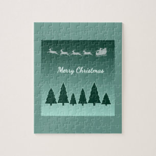 Evergreen Sleigh Holiday Puzzle Glow