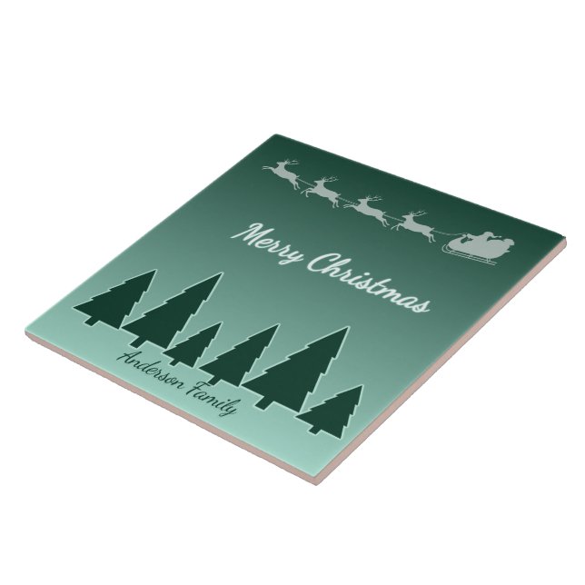 Evergreen Sleigh Night Journey Tile (Side)