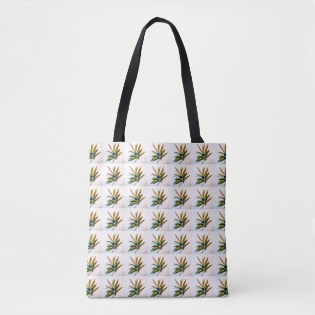 Evergreen Sprig with Berries Pattern Tote Bag (Front)