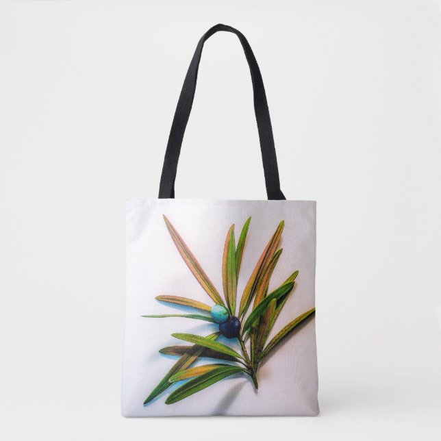 Evergreen Sprig with Berries Tote (Front)