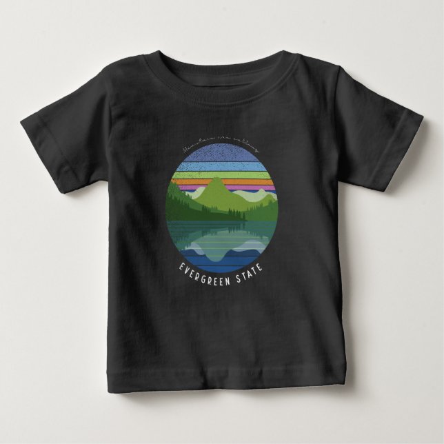Evergreen state baby T-Shirt (Front)