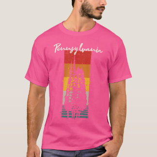 Evergreen State Pennsylvania Souvenir Forest Campi T-Shirt