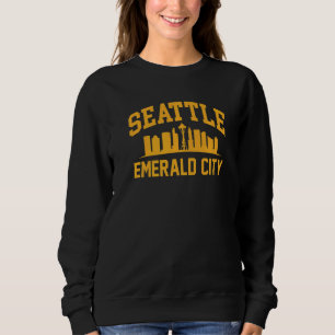 Evergreen State Seattle Emerald City Home Sweatshirt