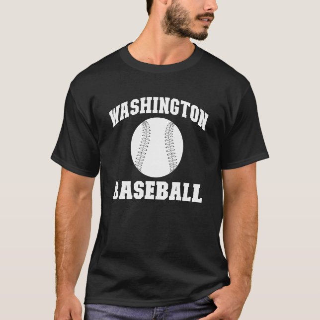 Evergreen State   Washington State Baseball T-Shirt (Front)