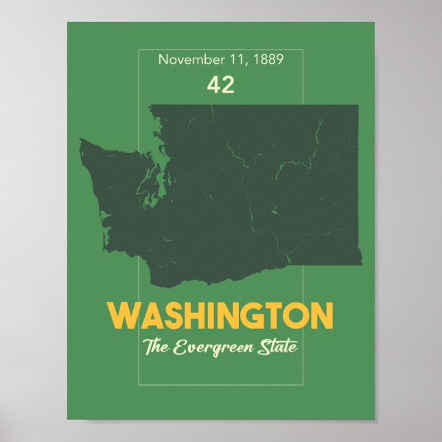 Evergreen State, Washington State  Poster (Front)