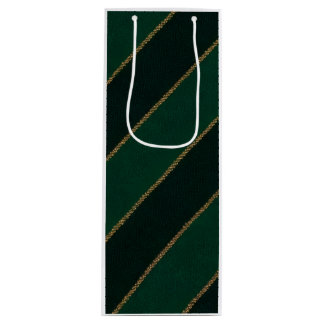 Evergreen Stripe Wine Gift Bag