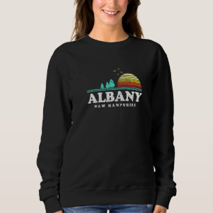 Evergreen Sunset Albany Forest New Hampshire Woods Sweatshirt