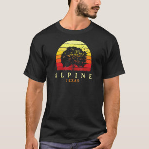 Evergreen Sunset Alpine Oak Tree Texas Bur Oak For T-Shirt