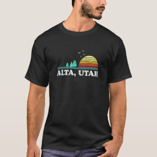 Evergreen Sunset Alta Forest Utah Woods Camping T-Shirt