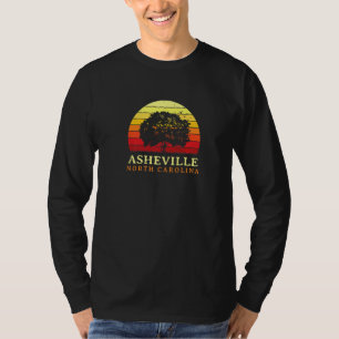 Evergreen Sunset Asheville Oak Tree North Carolina T-Shirt