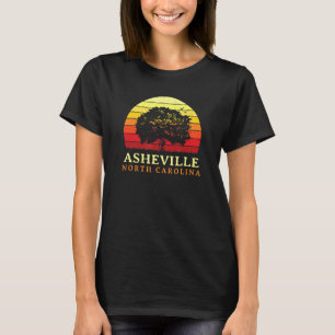 Evergreen Sunset Asheville Oak Tree North Carolina T-Shirt