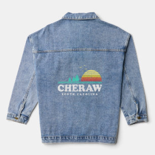 Evergreen Sunset Cheraw Forest South Carolina Wood Denim Jacket