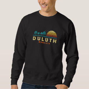 Evergreen Sunset Duluth Forest Minnesota Woods Nat Sweatshirt