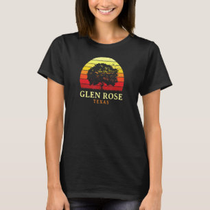 Evergreen Sunset Glen Rose Oak Tree Texas Bur Oak T-Shirt