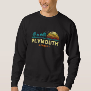Evergreen Sunset Plymouth Forest Vermont Woods Nat Sweatshirt