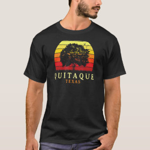 Evergreen Sunset Quitaque Oak Tree Texas Bur Oak F T-Shirt