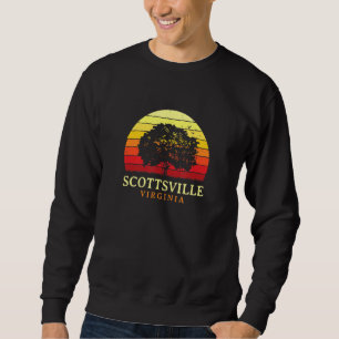 Evergreen Sunset Scottsville Oak Tree Virginia Bur Sweatshirt