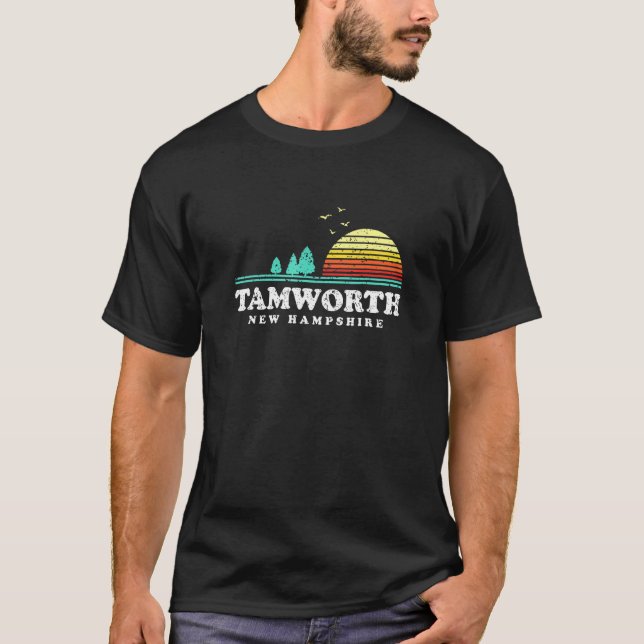 Evergreen Sunset Tamworth Forest New Hampshire Woo T-Shirt (Front)