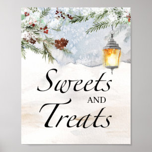  Evergreen sweets and treats baby shower  Poster