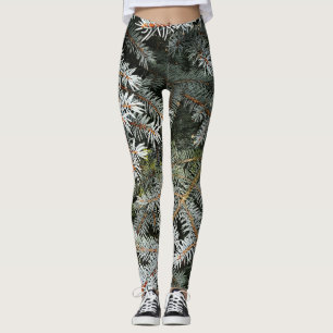 Evergreen tree leggings