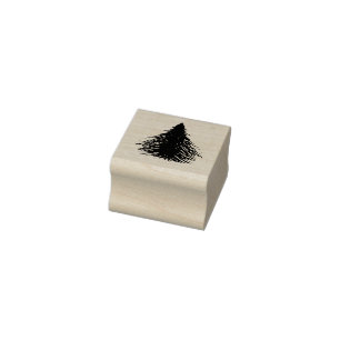 Evergreen Tree Rubber Stamp