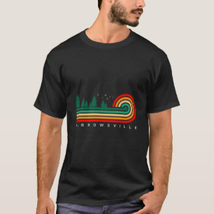 Evergreen Vintage Stripes Burrowsville Virginia T-Shirt