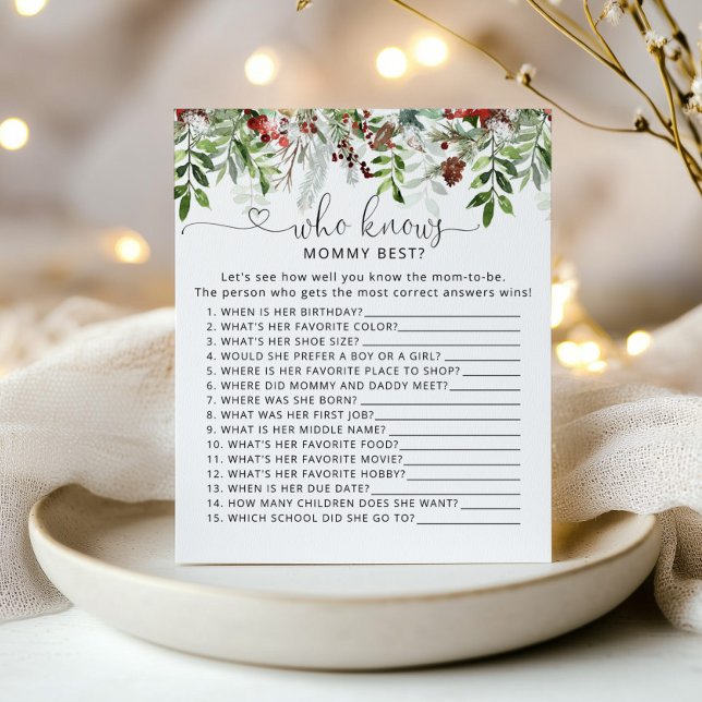 Evergreen Who knows mummy best game (Creator Uploaded)