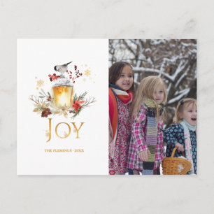Evergreen - Wintertide Woodland Christmas Photo Holiday Postcard