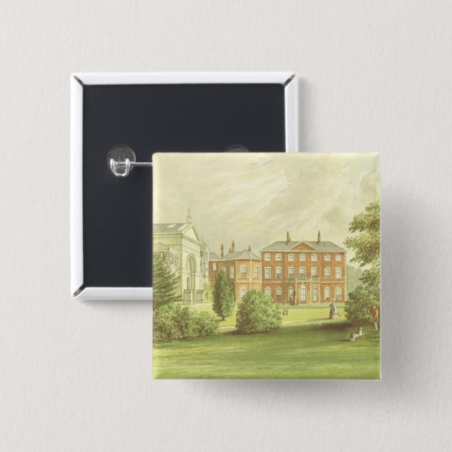 Everingham Park drawing 15 Cm Square Badge (Front & Back)