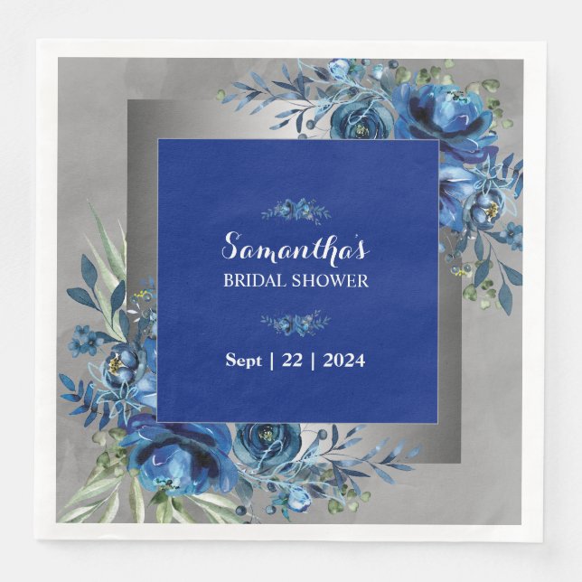 Everlasting Elegance: Bridal Shower Napkins (Front)