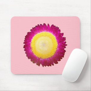 Everlasting Flower Printed on Mouse Pad