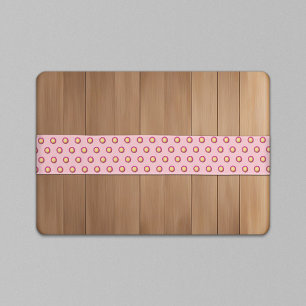 Everlasting Flower Seamless Pattern on Pink Long Table Runner