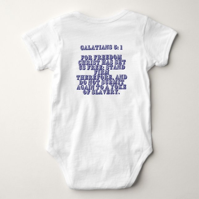 Everlasting Freedom Baby Bodysuit (Back)