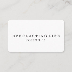 EVERLASTING LIFE   Business Card Size