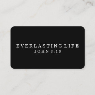 EVERLASTING LIFE   Business Card Size   Black