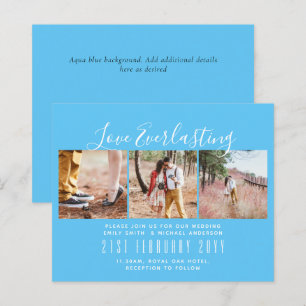 Everlasting Love PHOTO COLLAGE Wedding Event Invit
