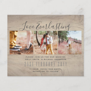 Everlasting Love PHOTO COLLAGE Wedding Event Invit Flyer