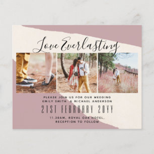 Everlasting Love PHOTO COLLAGE Wedding Event Invit Flyer