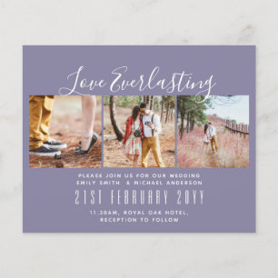Everlasting Love PHOTO COLLAGE Wedding Event Invit Flyer
